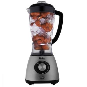 Liquidificador Inox Filter Preto/Prata 900W Philco 220V
