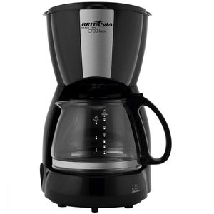 Cafeteira Inox Preta Britânia 127V CP30