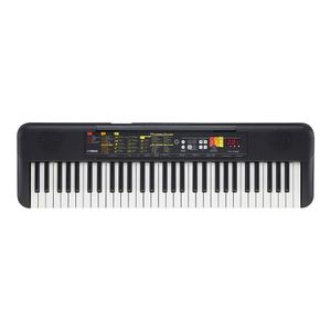 Kit Teclado Arranjador 61 Teclas PSR F52 com Fonte Bivolt Yamaha e Suporte em X