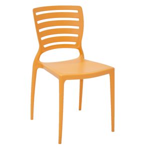 Cadeira Sofia encosto horizontal laranja Tramontina 92237090