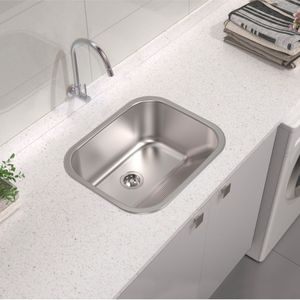 Tanque Tramontina Hera 34 L em Aço Inox Acetinado 50 x 40 cm com Válvula