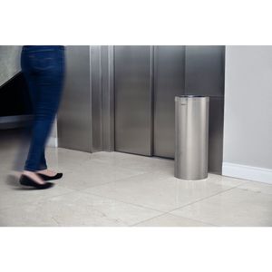 Lixeira Inox Tramontina Institucional com Acabamento Scotch Brite 30 Litros