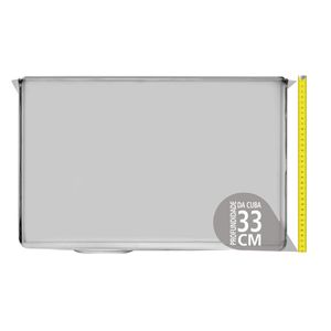 Cuba Profissional Tramontina Dritta Pro em Aço Inox Scotch Brite 60 x 50 x 33 cm