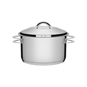 Caçarola Tramontina Solar Funda em Aço Inox Fundo Triplo com Tampa e Alças 24 cm 6,1 L