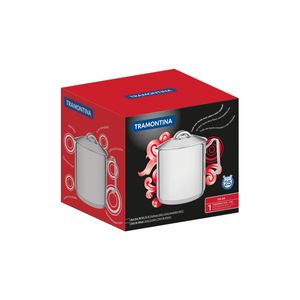 Fervedor Tramontina Solar em Aço Inox Fundo Triplo com Tampa 14 cm 2 L