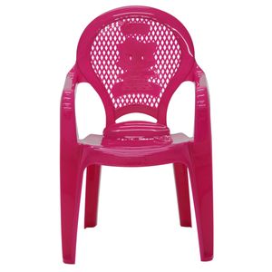 Cadeira Infantil Tramontina Catty Estampada em Polipropileno Rosa