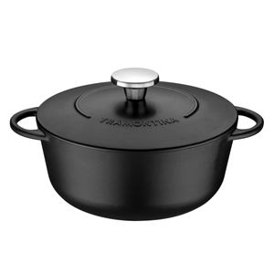 Caçarola Tramontina Trento em Ferro Esmaltado Antiaderente Starflon Excellent 24 cm 4 L