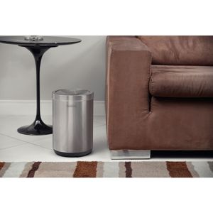 Lixeira Inox Tramontina Cápsula Basculante Scotch Brite e Base em Polipropileno 10 Litros