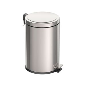 Lixeira inox 20 litros com pedal e balde interno Tramontina 94538120