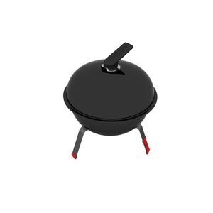Churrasqueira Portátil a Carvão Tramontina TCP 320L com Tampa em Aço Esmaltado Grelha e Utensílios em Aço Inox