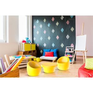 Mesa de Centro Infantil Tramontina Cona em Polietileno Amarelo