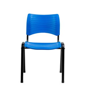 Cadeira Fit com Assento e Encosto em Polipropileno Azul Roal