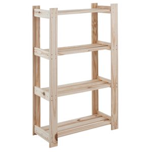 Estante para Livros com 4 Prateleiras Modulare Natural Tramontina 91620019