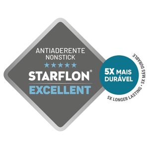 Jogo de Panelas Tramontina Sicília 4 Peças Vermelho em Alumínio Antiaderente Starflon Excellent