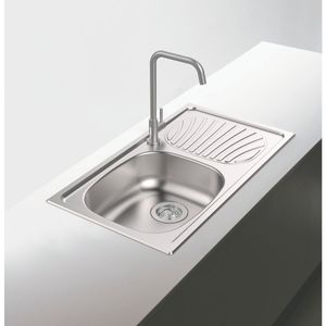 Cuba de Sobrepor Tramontina Alpha Inox Pré Polido 78 x 43 cm com Válvula 93840602