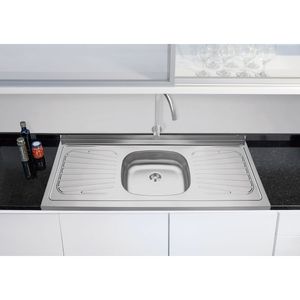 Pia de Apoio Tramontina New Raggi 40 em Aço Inox 120 x 52 cm