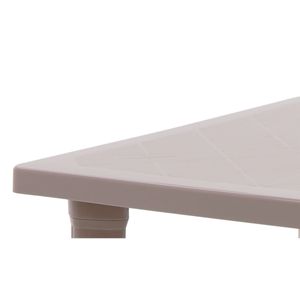 Mesa Tramontina Sancho 80 x 80 cm em Polipropileno Camurça
