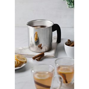 Fervedor Tramontina Allegra em Aço inox e Cabo de Baquelite 12 cm 1,4 L