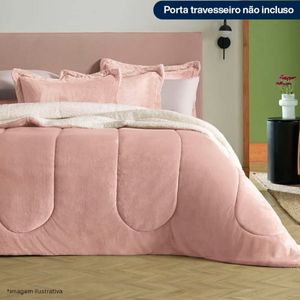 Edredom de Microfibra King Karsten Sonata Rosé Natural