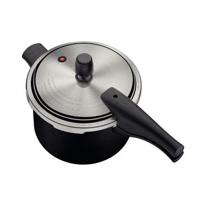 Panela de Pressão Tramontina Vancouver Effect em Alumínio Antiaderente Starflon Max Preto 20 cm 4,5 L