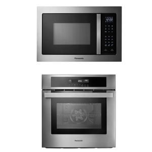 Kit Panasonic - Forno Elétrico de Embutir Panasonic 80L Inox 220V HL-CX668SRPK e Micro-ondas de Embutir Panasonic 30L Inox 220V NN-GB68HSRUK