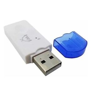 Adaptador Receptor Bluetooth Usb Para Caixa De Som Doméstico Pc Notbook Carro Automotivo Branco /az