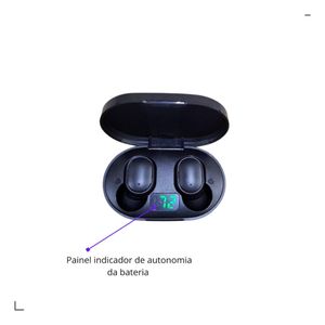 Fone ouvido LED Preto Caixinha Para Samsung A52