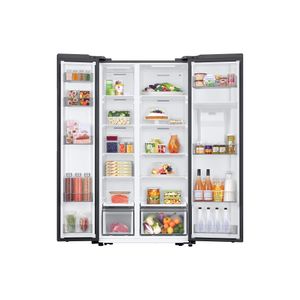 Geladeira Side by Side Samsung SmartThings com Dispenser de Água 560L Inox RS57DG4100M9BZ