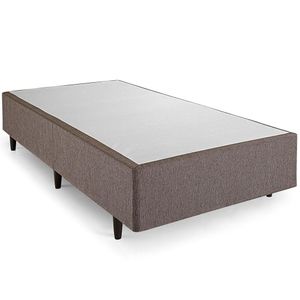 Base Cama Box Herval Solteiro Meditare, 39x96x203 cm, Chocolate