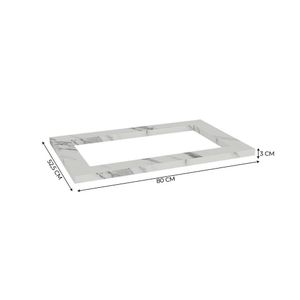 Tampo para Cooktop 5 Bocas Herval Manhattan, MDP, Calacatta