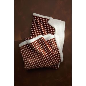 Edredom Sherpa Vichy Marrom - A\CASA