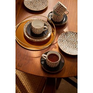 Xícara com Pires Animal Print Stoneware 240ml - A\CASA