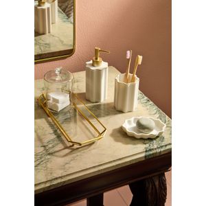 Bandeja Frame Vidro Dourado - A\CASA