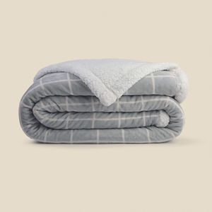Edredom Sherpa Lines Cinza - A\CASA
