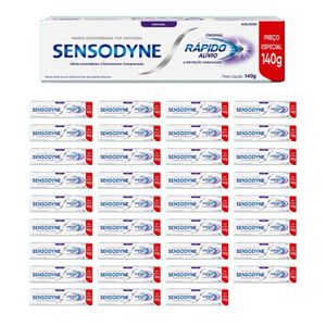Kit Creme Dental Sensodyne Rápido Alívio 140g com 36 unidades