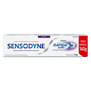 Kit Creme Dental Sensodyne Rápido Alívio 140g com 36 unidades