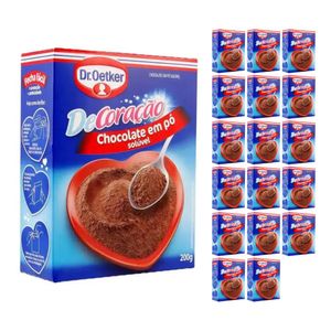 Kit Chocolate em pó Dr Oetker 200G com 18 unidades