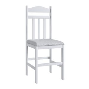 Conjunto 2 Cadeiras de Madeira Móveis Canção - Branco