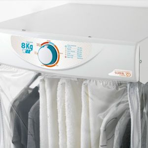 Secadora De Roupas De Parede Supensa 8Kg SuperCiclo Com Timer E Função Amaciante Fischer - Branco