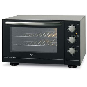Forno Elétrico De Bancada New Turbo 48L Com Timer Fischer - Preto