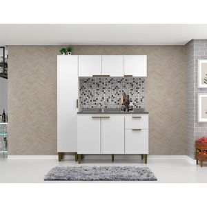 Cozinha Alana 3 Peças com Paneleiro J Carvalho - Branco