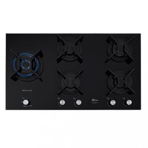 Cooktop 5 Bocas Tripla Chama Infinity Mesa Vidro Fischer - Preto