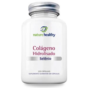 Suplemento Alimentar Nature Healthy Colágeno Hidrolisado 400Mg + Selênio 60Mcg - 120 Caps