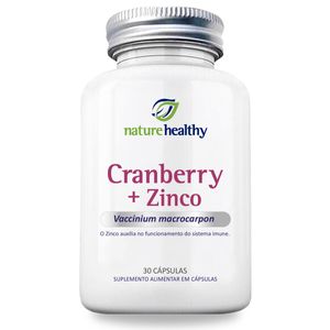 Suplemento Alimentar Nature Healthy Cranberry Exocyan + Zinco 11Mg - 30 Caps