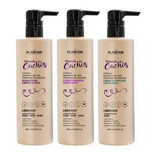 Creme para Pentear Cabelos Cacheados 2ABC Nova Fórmula dos Cachos - Plancton Profissional - 500ml
