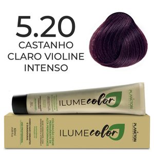 Coloração Ilume Color Plancton Profissional - 5.20 Castanho Claro Violine Intenso