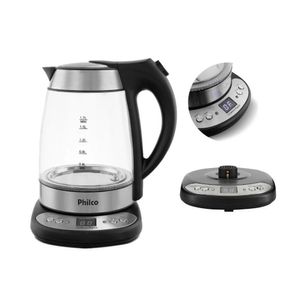 Chaleira Elétrica Digital Glass 1,7l Pchd Philco Painel Digital Com Controle De Temperatura 220v