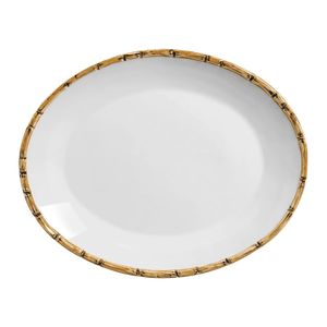 Travessa Bambu em Cerâmica 32cm Scalla