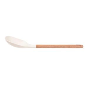 Colher de Arroz de Silicone com Cabo em Acácia Spicy Bege