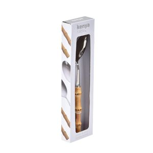 Colher de Arroz Bamboo Natural em Aço Inox Kenya